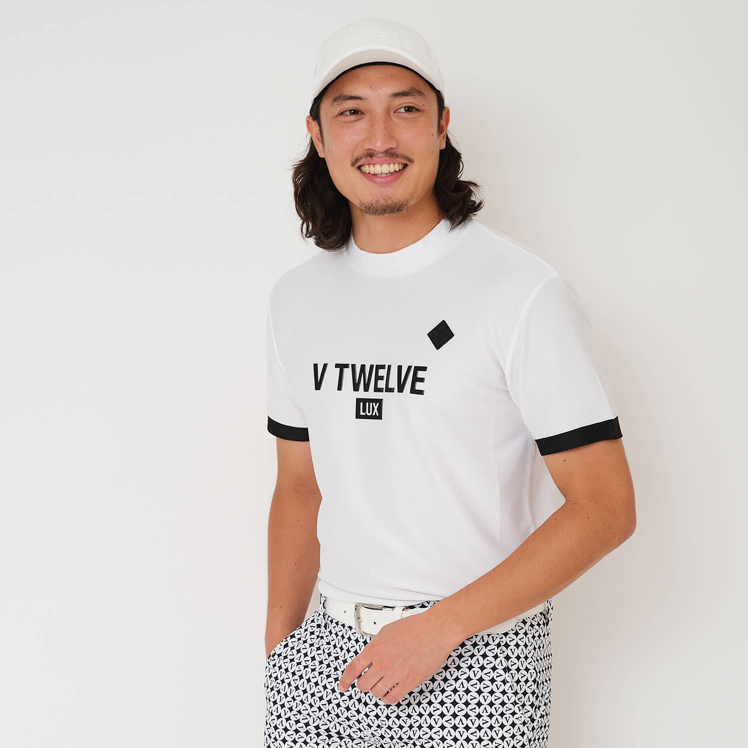 V12 V TWELVEメンズ モックネック吸水速乾 2025モデル