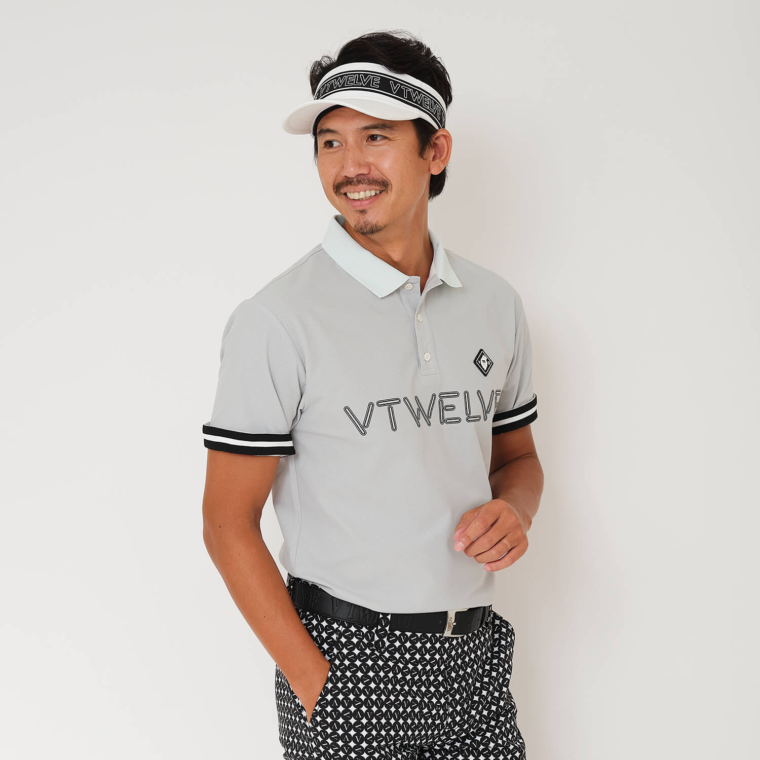 V12メンズメッシュポロ