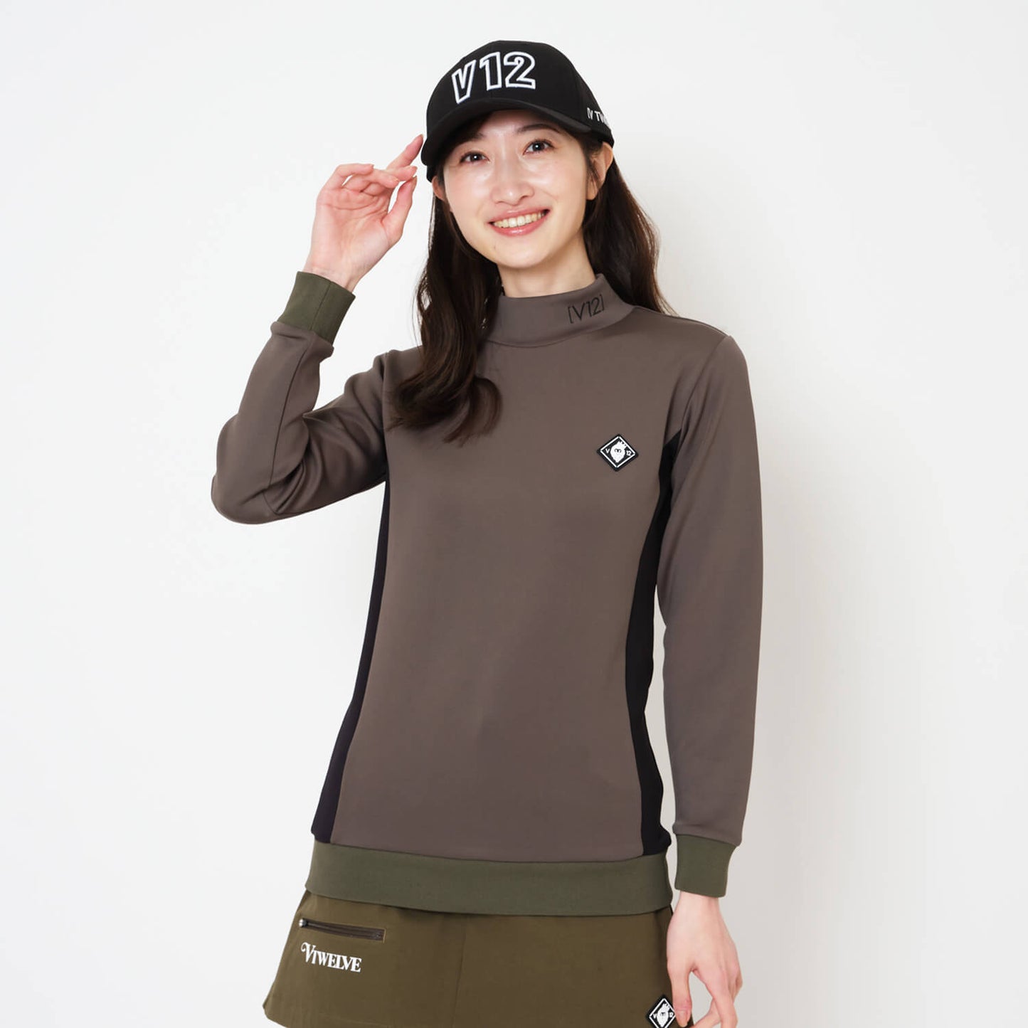DOT RIB L/S MOCK