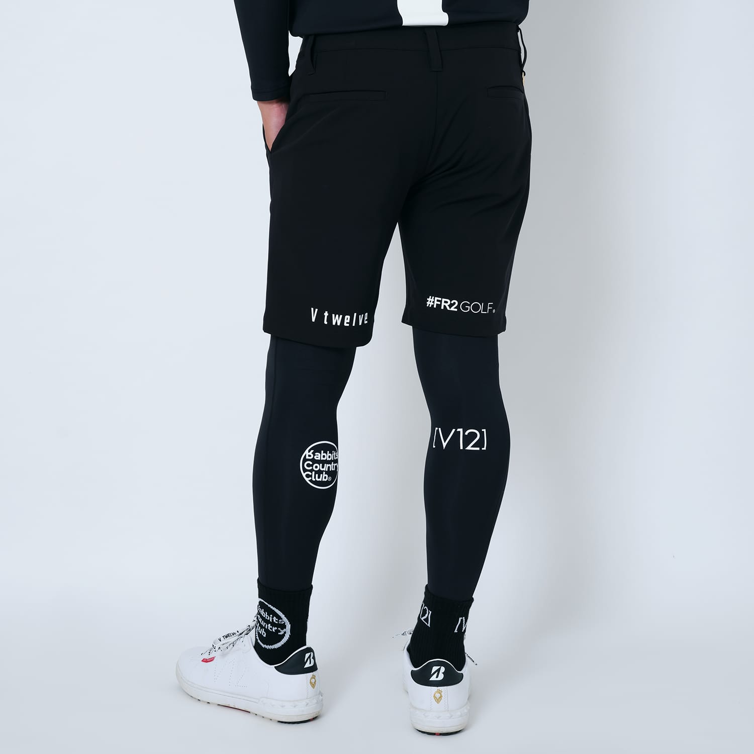 完売 新品 V12 × FR2GOLF LOGO LEGGINGS fr2ゴルフ-