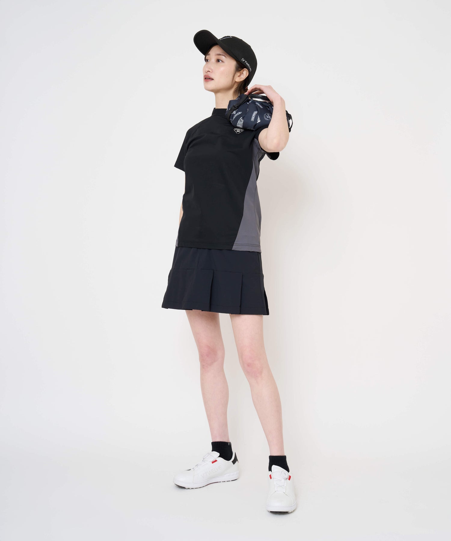 【モーヴ】クランプルパールネックTシャツ V12] ゴルフ レディース モックネック LX PANEL MOCK | 【公式通販】