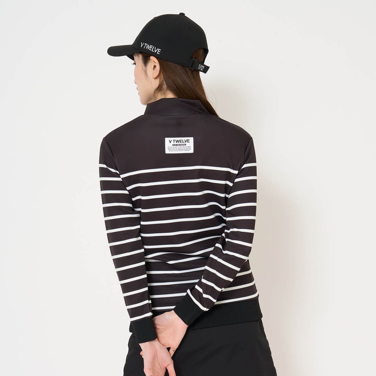 BORDER L/S MOCK