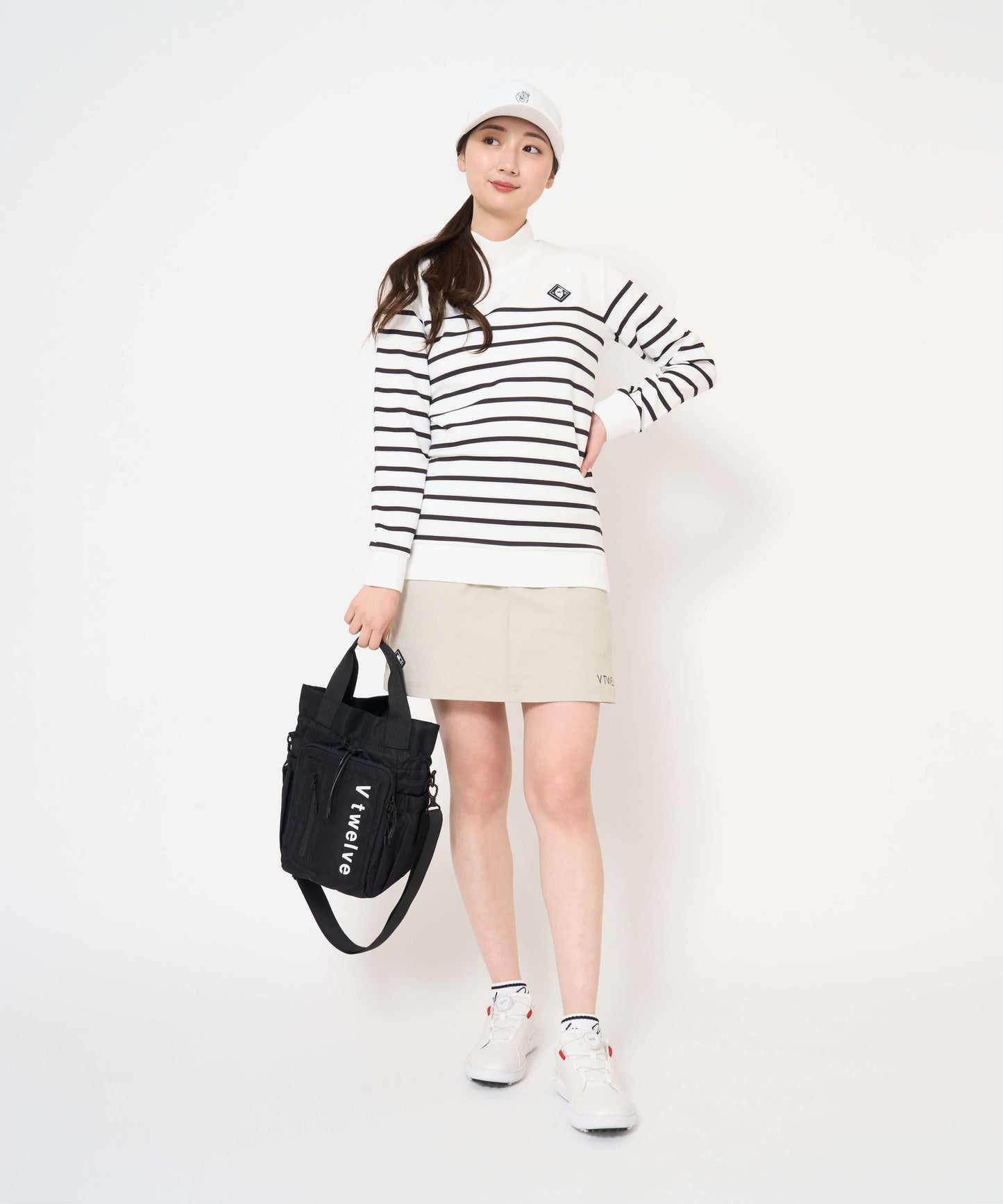 BORDER L/S MOCK