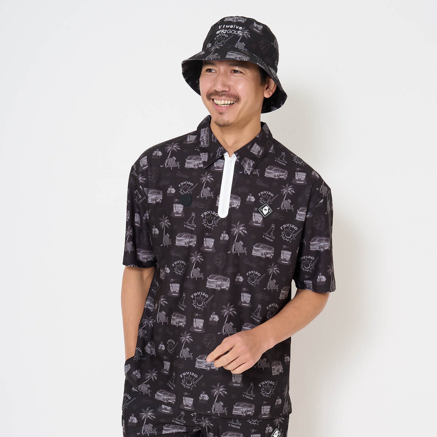V12FRS PATTERN POLO