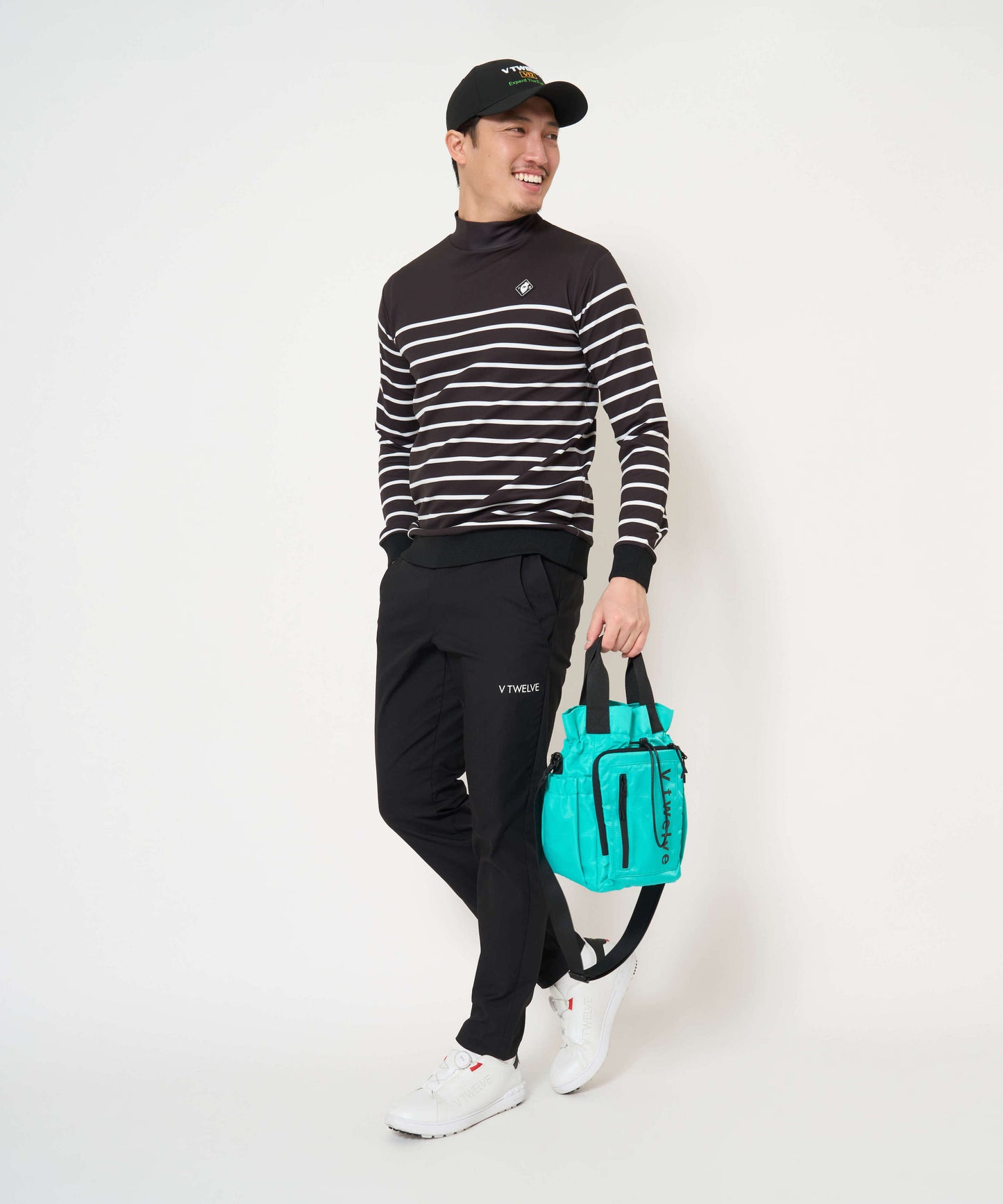 BORDER L/S MOCK