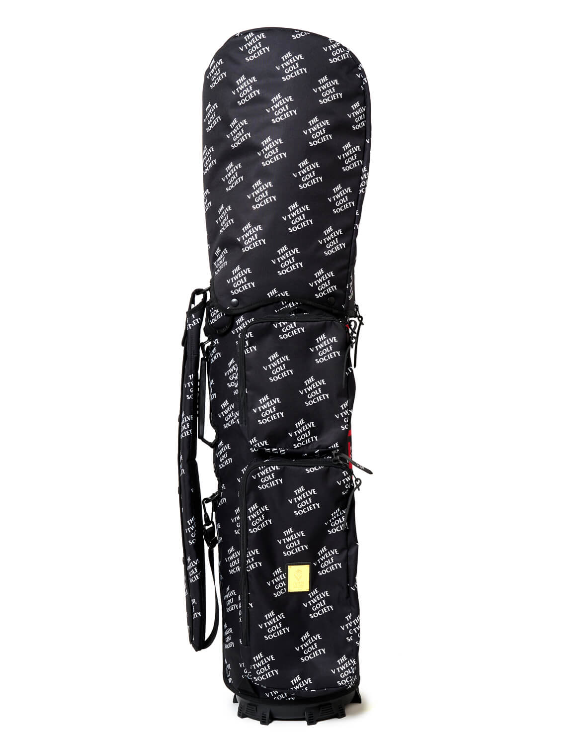 ★V12 キャディバッグ9.5型　& ヘッドカバー★ V12 ゴルフ 9.5型 キャディバッグ O/L CAMO BLACK 本体+カバー