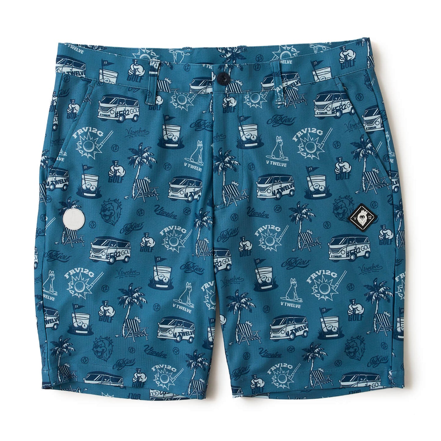 V12FR2 PATTERN  SHORTS