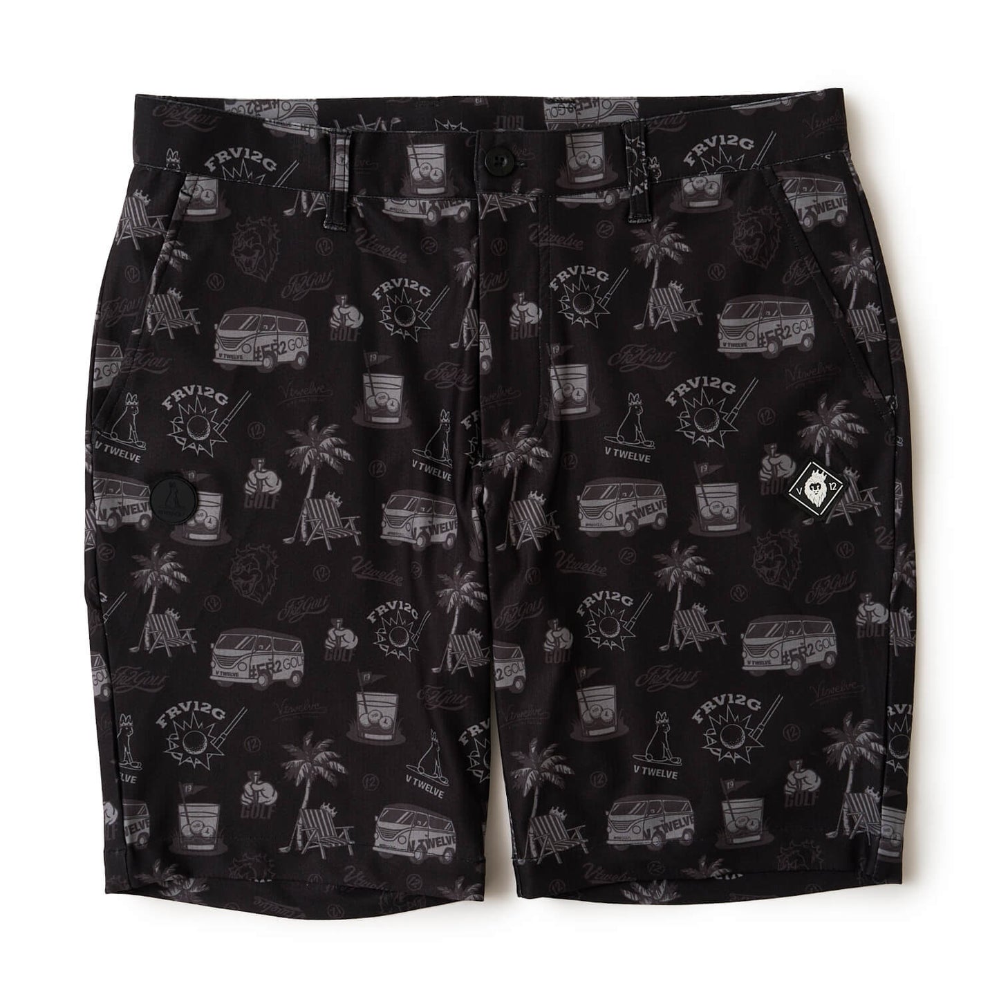 V12FR2 PATTERN  SHORTS
