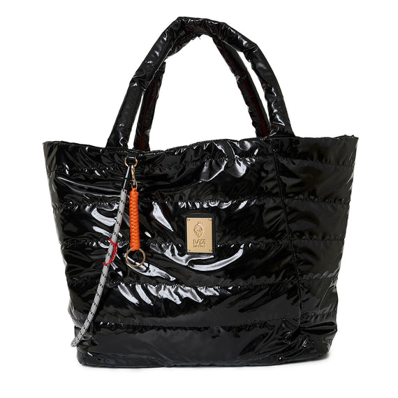 PADDED GLOSS BIG TOTE