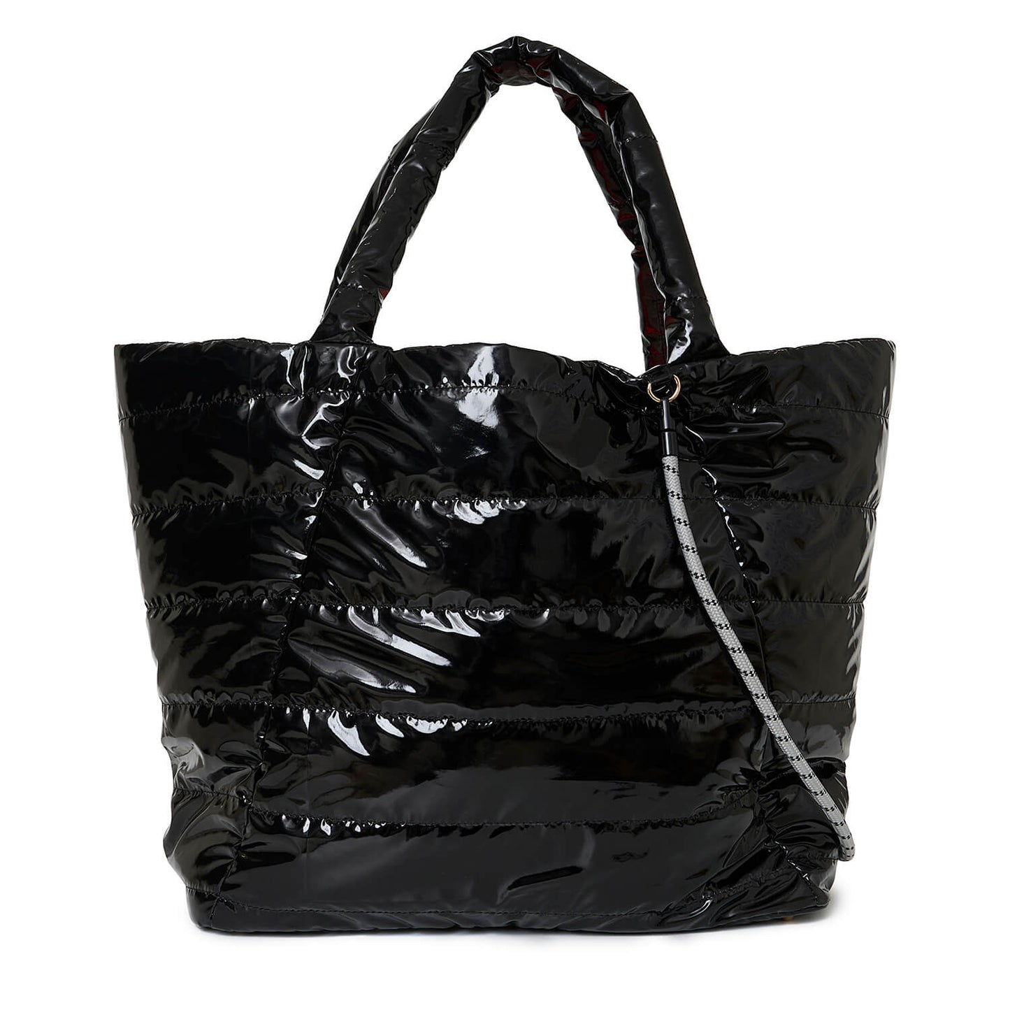 PADDED GLOSS BIG TOTE