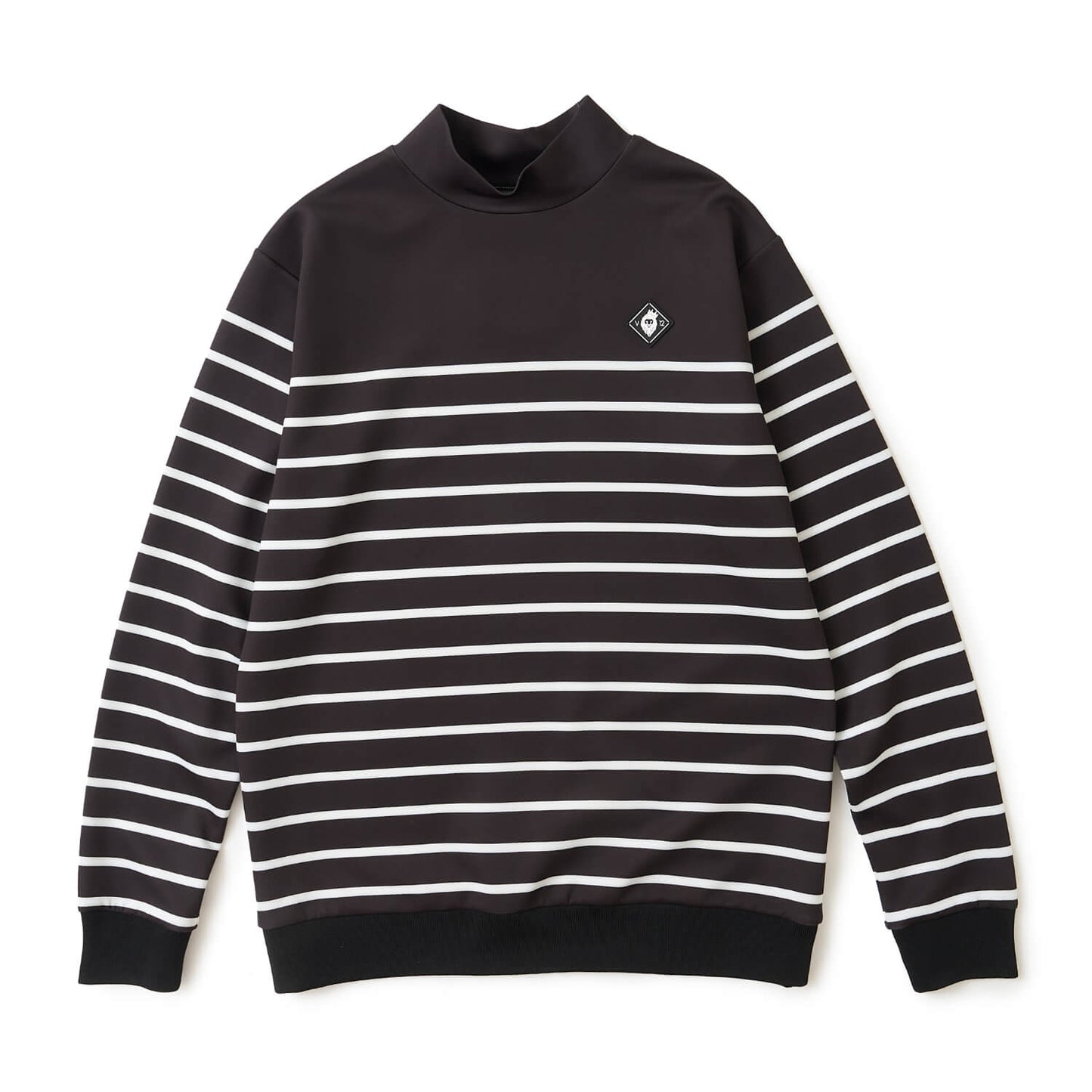 BORDER L/S MOCK