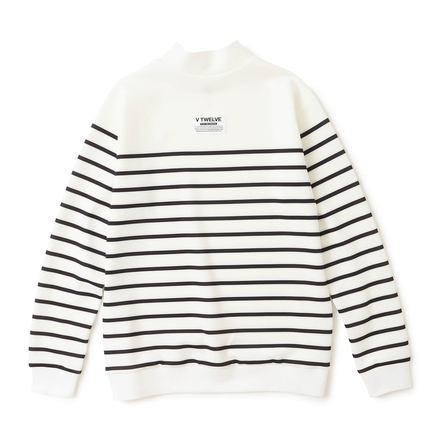 BORDER L/S MOCK