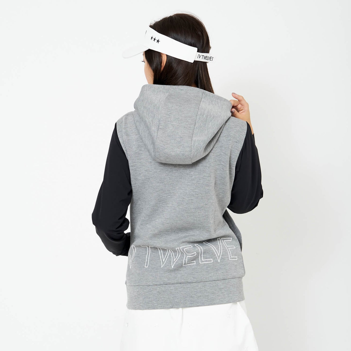 HALF LOGO ZIP HOODIE_WM