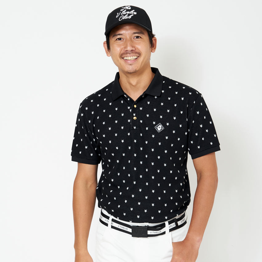 V12 Golf Men's Sweat Absorbent Quick Dry Polo Shirt SS STAR POLO | 【公式通販】